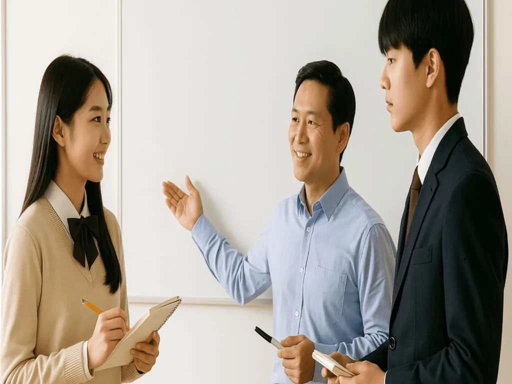 논술 1:1 과외 수업 장면